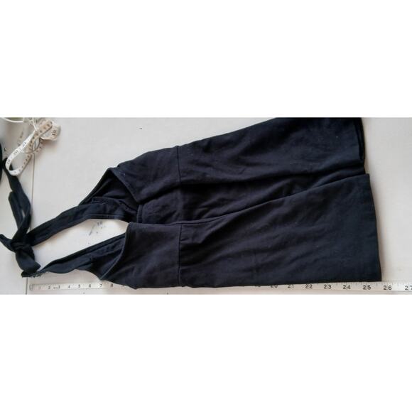 Ana Y2K Black Beaded Halter Top Womens LG Boho Club Cottage Dark Fairy Goth - Picture 8 of 9